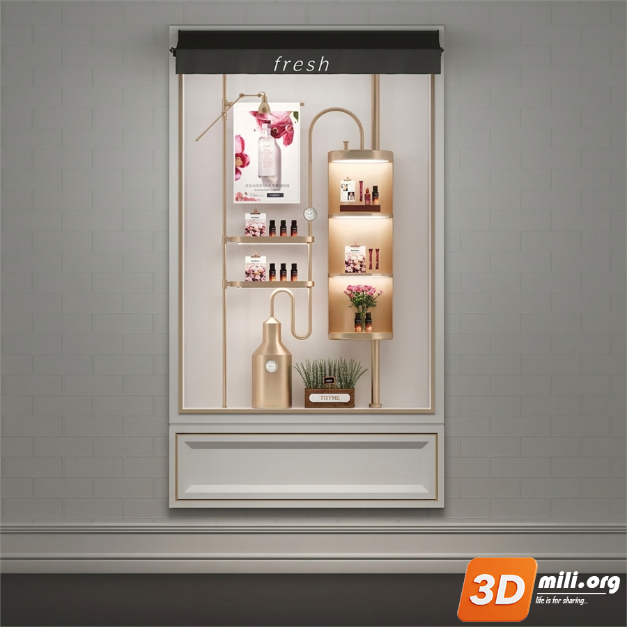 Cosmetic Store Skp Files 